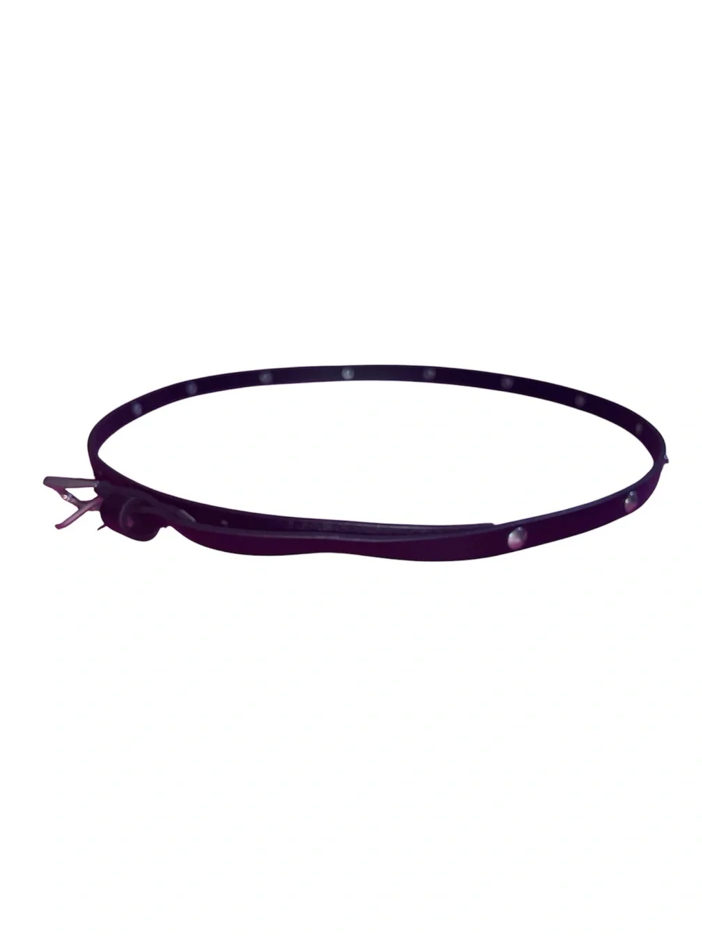 Girls Black Leather Skinny Belt 36 inches
